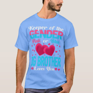 Camiseta O Grande Irmão Rosa Ou Azul Te Ama Mantendo O Gêne