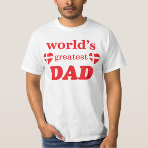CAMISETA O GRANDE PAI DOS MUNDOS - BANDEIRAS DINAMARQUESAS