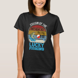 Camiseta O Grande Primo de Aniversário de Pesca do Aniversa