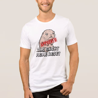 Camiseta O Grande Reset do Meme Rato-Toupeira Nua Entediado