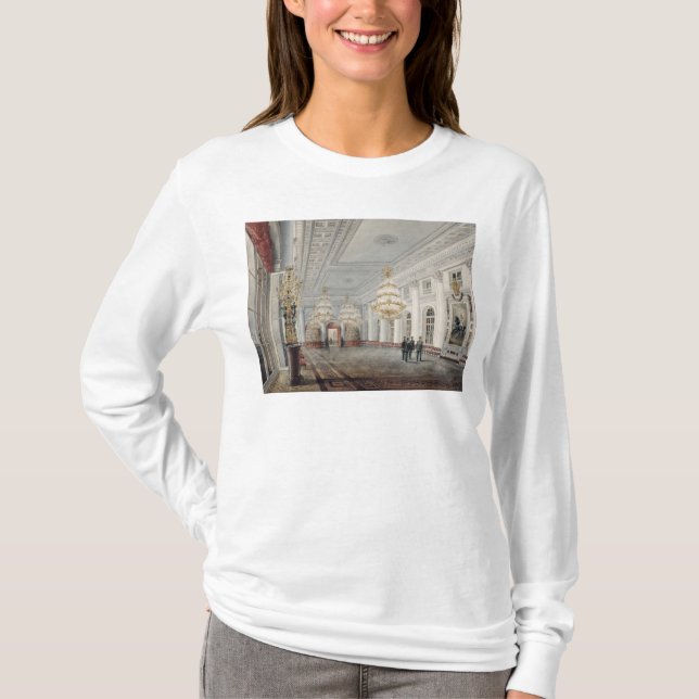 Camiseta O grande salão, palácio do inverno, St Petersburg (Frente)