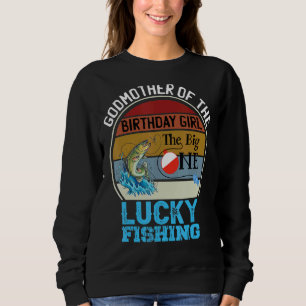 Camiseta O Grande Tema De Um Aniversário A Pescar A Madrinh