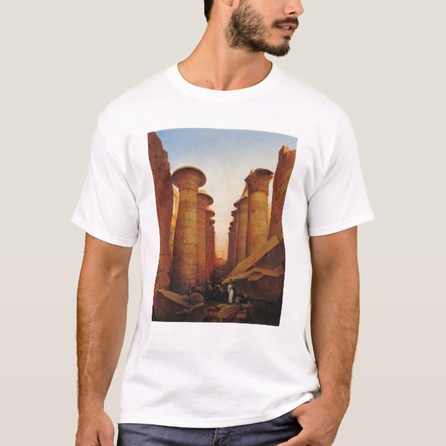 Camiseta O grande templo de Amun em Karnak (Frente)
