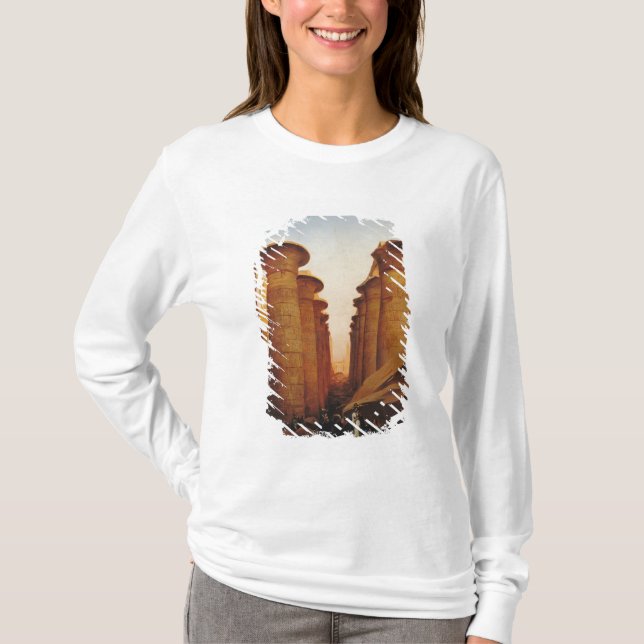 Camiseta O grande templo de Amun em Karnak (Frente)