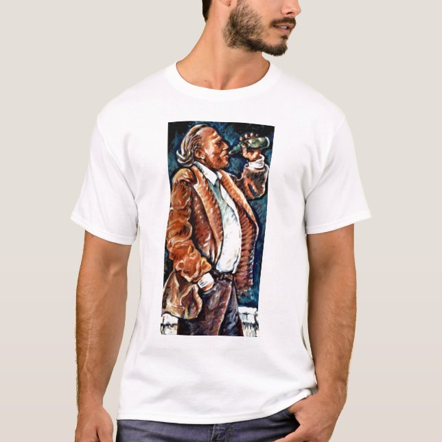 Camiseta O grande vencido de Charles Bukowski (Frente)