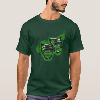 Camiseta O grande verde de néon mascara a Capa longa T