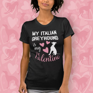 Camiseta O Greyhound Italiano é meu amante de Cachorros Nam