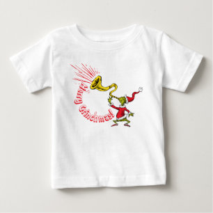 Camiseta O Grinch Tocando a Corneta do Grinchmas Alegre