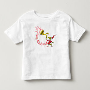 Camiseta O Grinch Tocando a Corneta do Grinchmas Alegre
