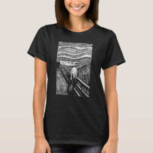 Camiseta O Gritar Familiar Pelo Munch Artist Painting Vinta