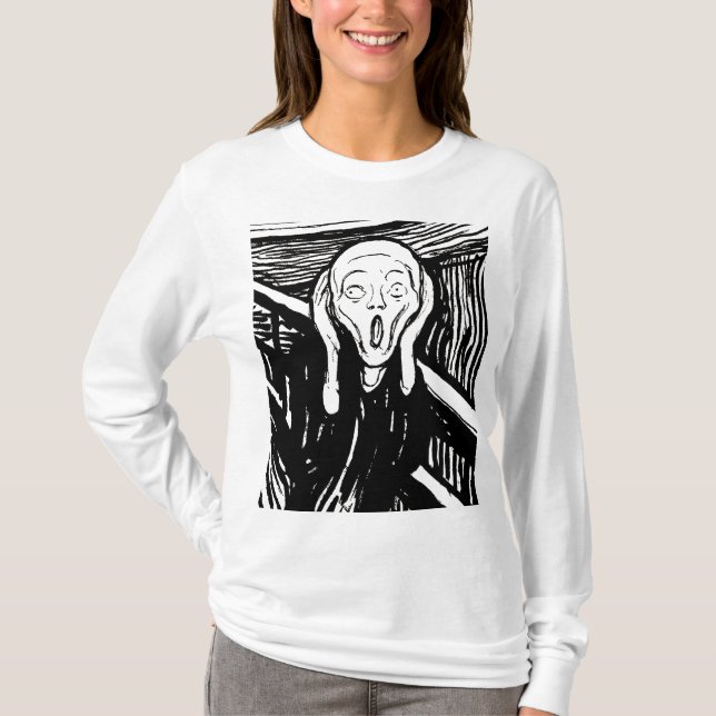 Camiseta O Grito – Arte de Edvard Munch (Frente)