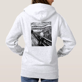 Camiseta O Grito de Edvard Munch – Arte de Linha Preta