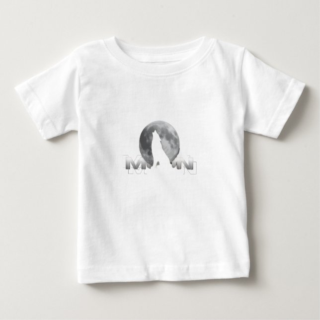 Camiseta o grito do lobo sob a lua cheia (Frente)