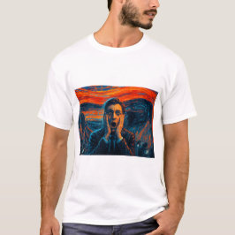 Camiseta O Grito Reimaginado – Expressão Ousada Masculina