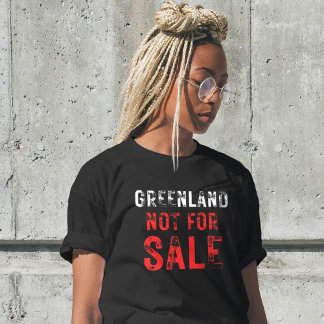 Camiseta O Grönland Não Está À Venda Citação Política
