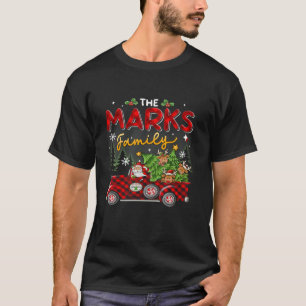 Camiseta O Grupo de Pijamas do Natal da Família Marks