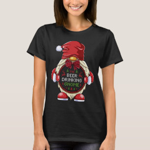 Camiseta O Grupo Familiar Gnomo do Bebendo de Cerveja Chri