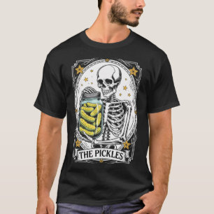 Camiseta O guar de época do esqueleto da placa de tarô de p