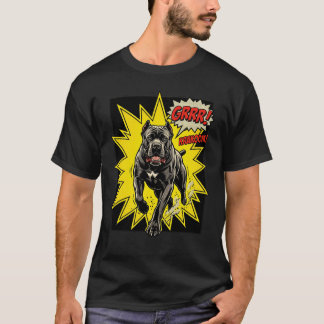 Camiseta O Guarda-Costas Romano: Cane Corso Pop Art Vibrant