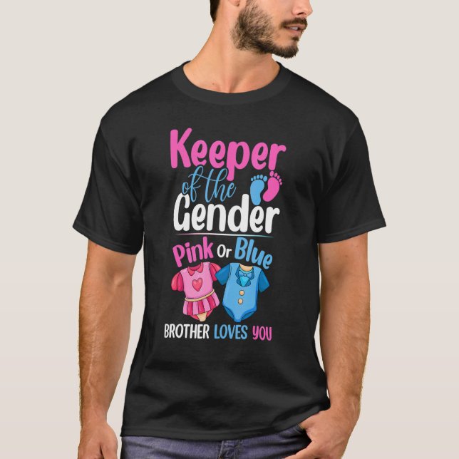 Camiseta O Guardião Do Gênero Rosa Ou Irmão Azul Te Ama (Frente)