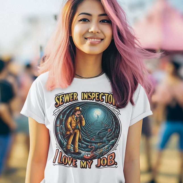 Camiseta O Guardião do Sewer Eu Amo O Meu Trabalho (Criador carregado)