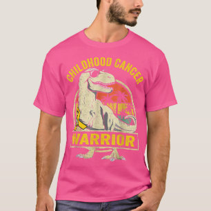 Camiseta O Guerreiro Cancer Da Infância Dinossauro Em Setem