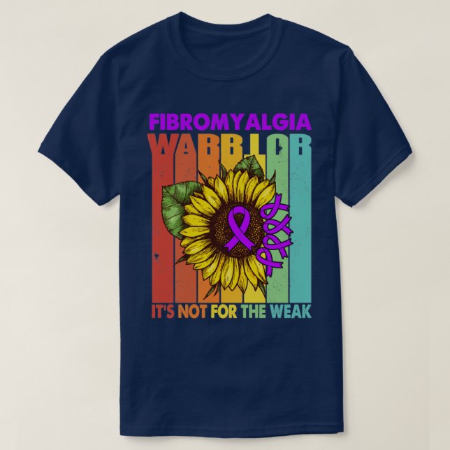 Camiseta O Guerreiro Da Fibromialgia Não É Para O Fraco Apo (Frente do Design)