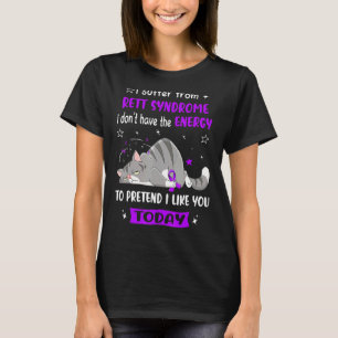 Camiseta O Guerreiro Da Síndrome De Rett Sofre De Síndrome