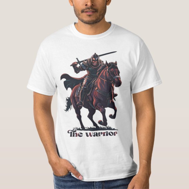 Camiseta O guerreiro, design de arte (Frente)