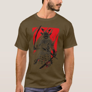 Camiseta O guerreiro fantasma Samurai Anime Manga Bushido (