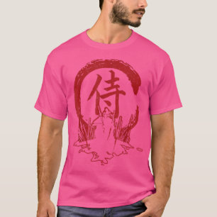 Camiseta O guerreiro fantasma Samurai Mask Samurai Swords B