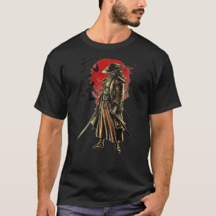 Camiseta O guerreiro japonês Samurai Bushido Swordsman Retr