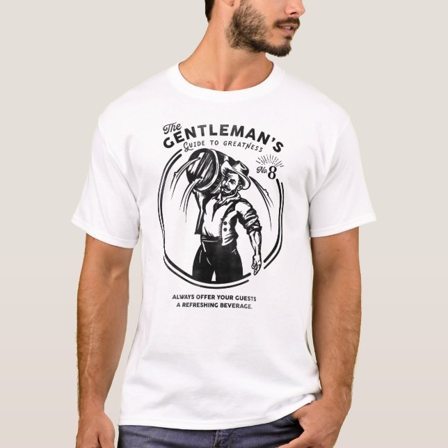 Camiseta "O Guia do Cavalheiro para a Grande" Beer Lover (Frente)