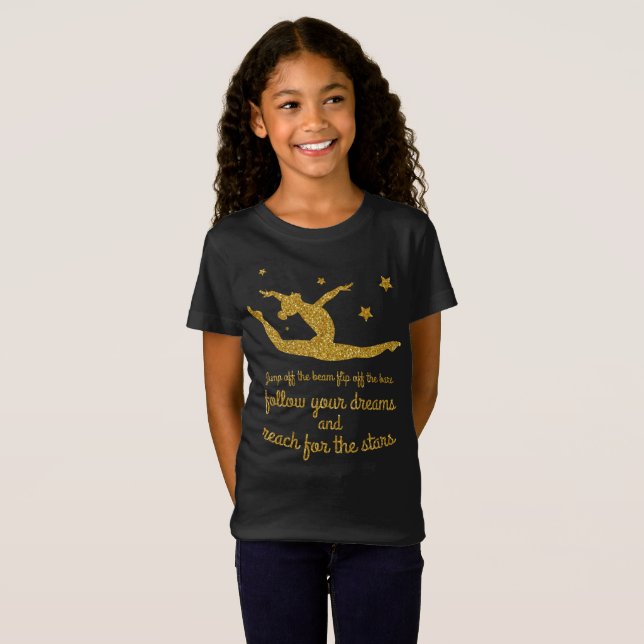 Camiseta o gymnast inspirado das citações da ginástica (Frente Completa)