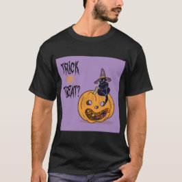 Camiseta O Halloween assusta o Horror, é um truque ou um tr