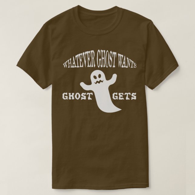 Camiseta O Halloween Assusta O Que O Fantasma Quiser, Spook (Frente do Design)