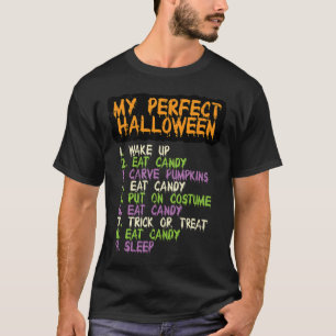 Camiseta O Halloween Comeu Um Costume De Doces Meninas Garo