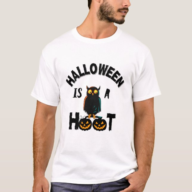 Camiseta O Halloween é um capuz só para rir (Frente)