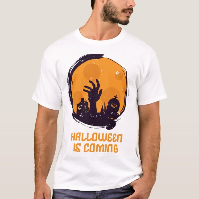 Camiseta O Halloween está chegando (Frente)