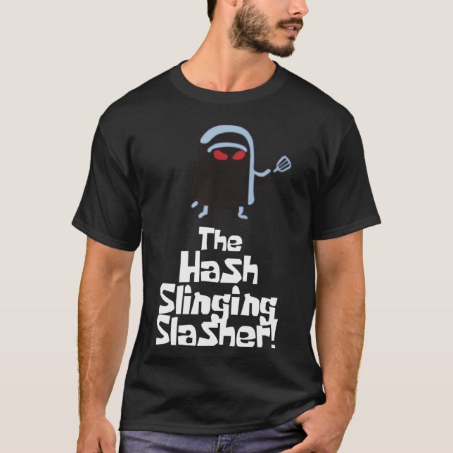 Camiseta O Hash Slasher! (Texto Branco) Essencial  (Frente)
