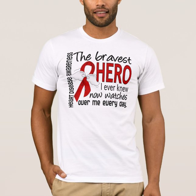 Camiseta O herói o mais bravo eu soube nunca a doença (Frente)