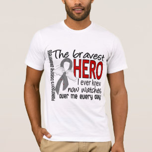 Camiseta O herói o mais bravo eu soube nunca a doença de