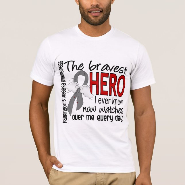 Camiseta O herói o mais bravo eu soube nunca a doença de (Frente)