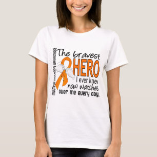 Camiseta O herói o mais bravo eu soube nunca a esclerose