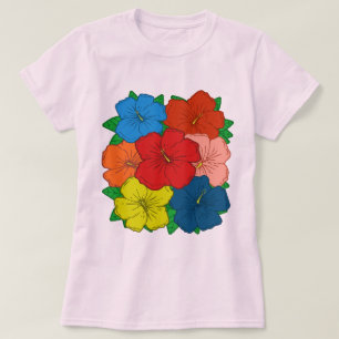 Camiseta O hibiscus floresce #7