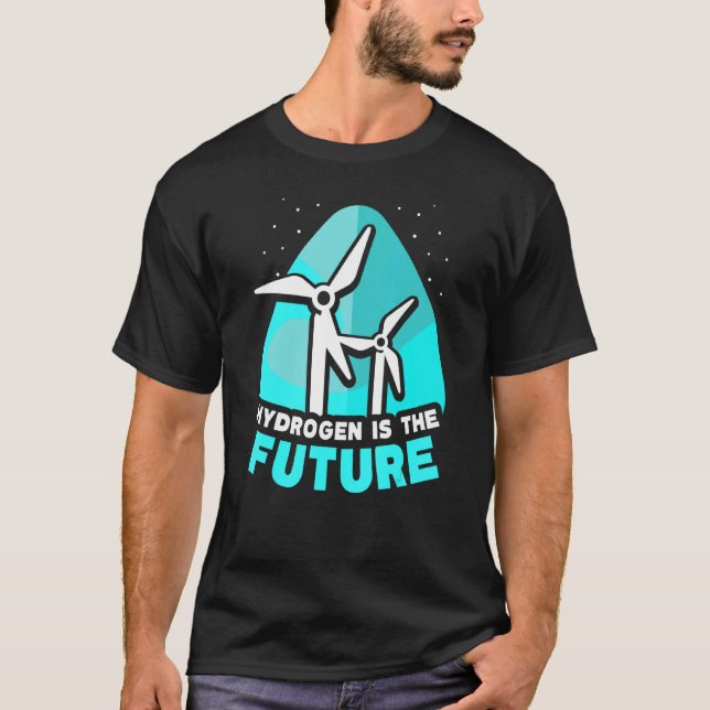 Camiseta O Hidrogênio É O Futuro Poder Energético Periódico (Frente)