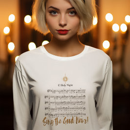 Camiseta O Hino Cristão da Noite - O Natal das Mulheres