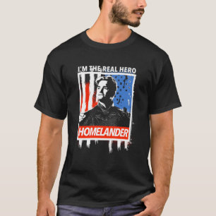 Camiseta O Homelander Eu Sou O Verdadeiro Herói Americano