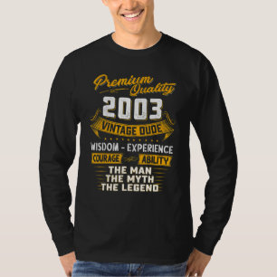 Camiseta O Homem A Lenda Mita 2003 20 Aniversário Presente
