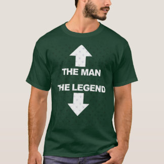 Camiseta O homem a lenda Presente de Humor Adulto Engraçado